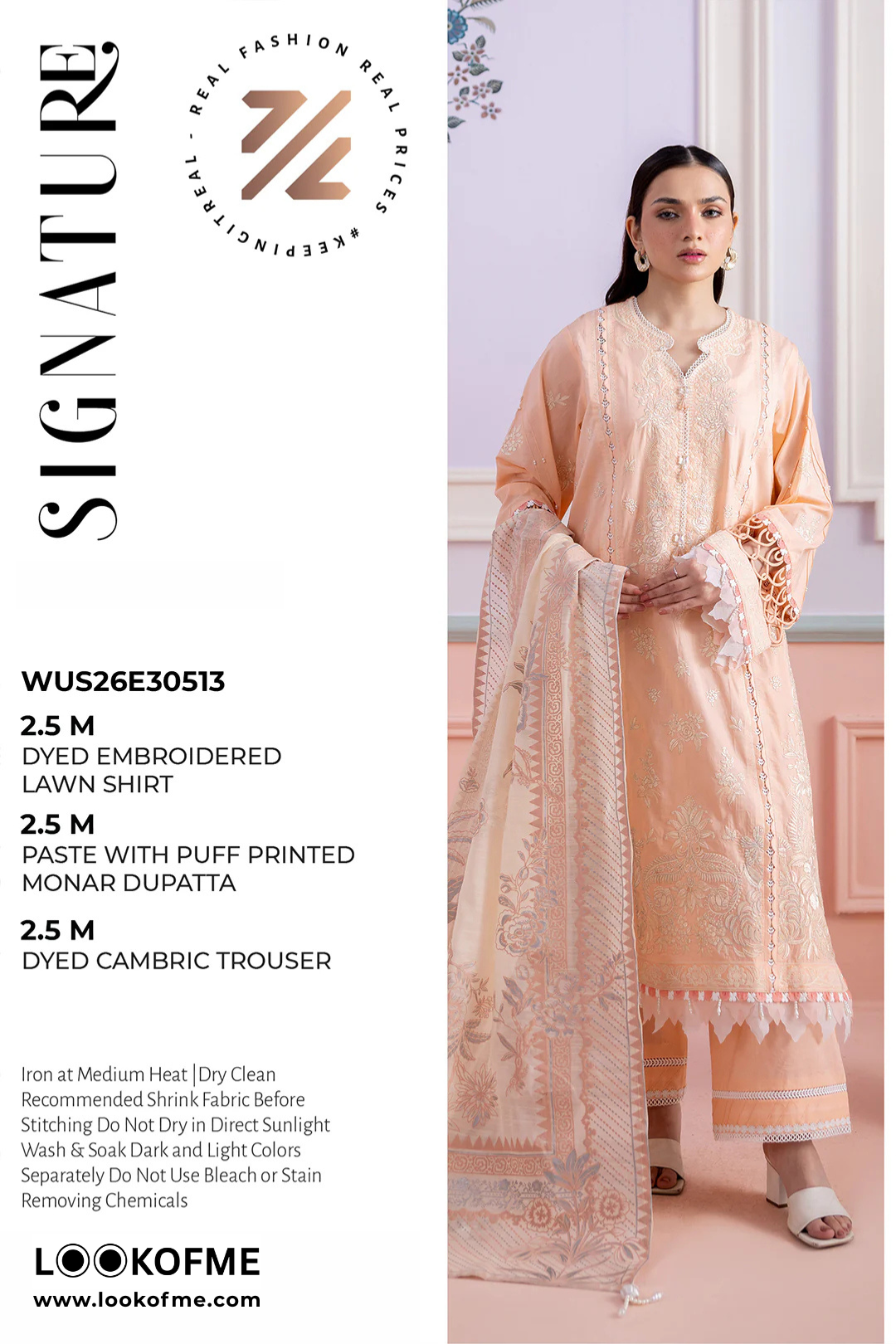 Women Unstitched 3 Piece Embroidered Suit WES-006