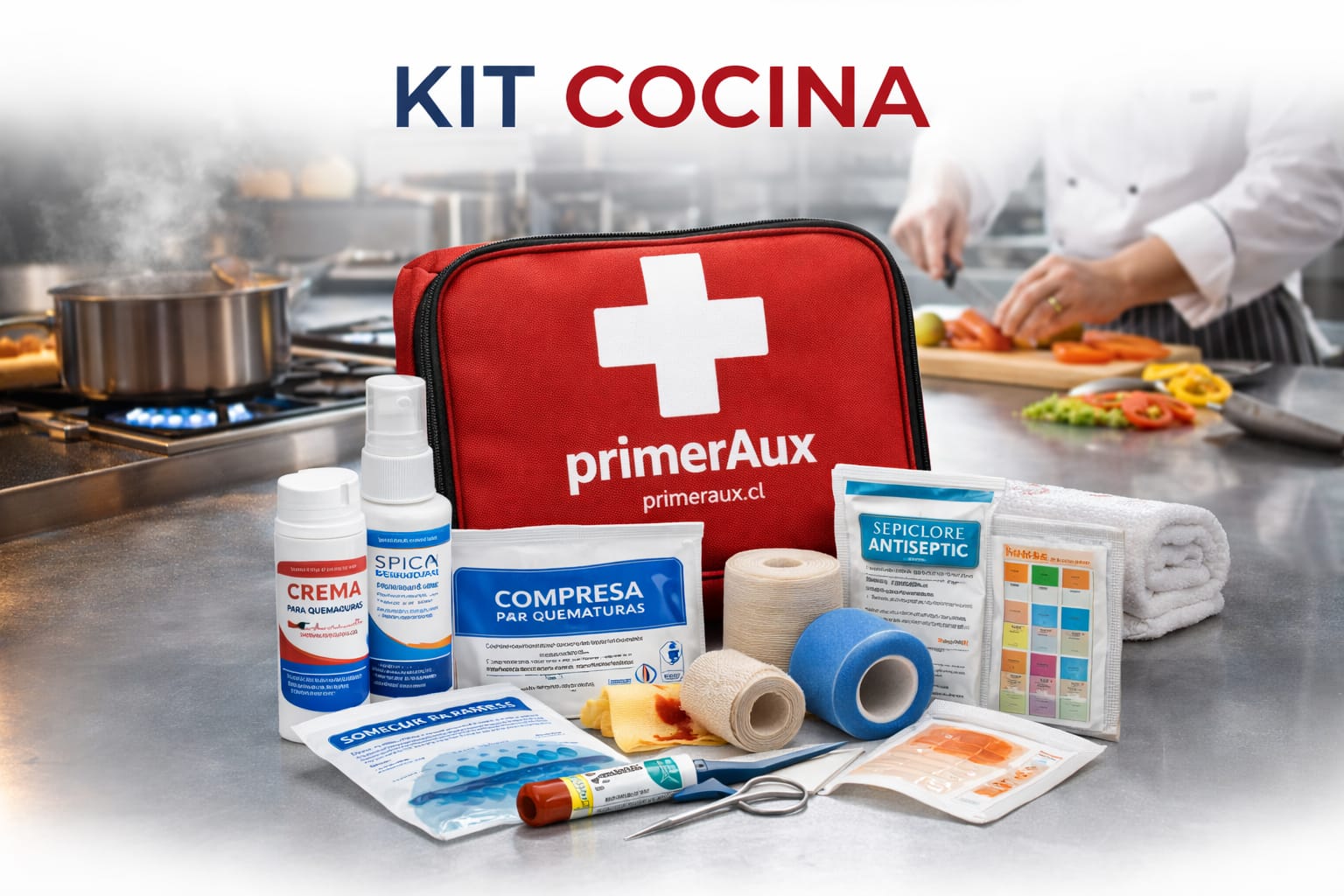 Kit de Primeros Auxilios Cocina