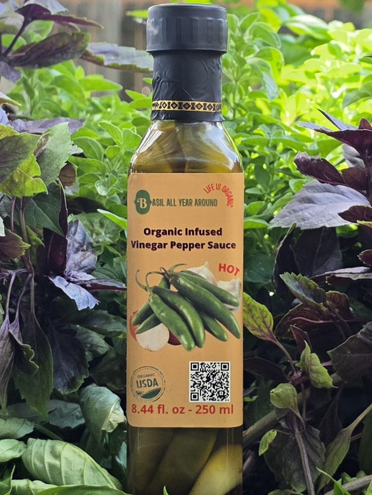 Organic Infused Vinegar Pepper Sauce