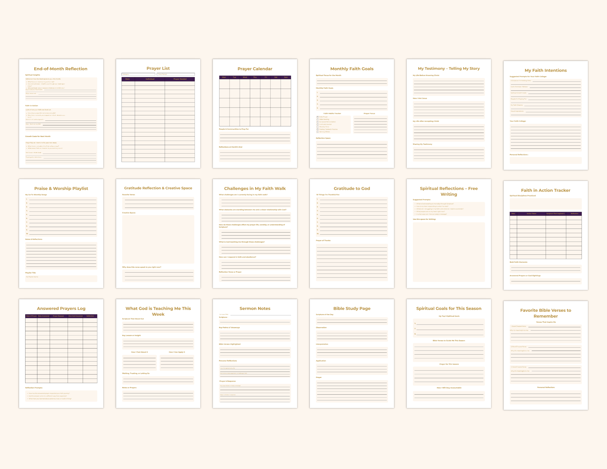 The Honest Faith Journal | Instant Download