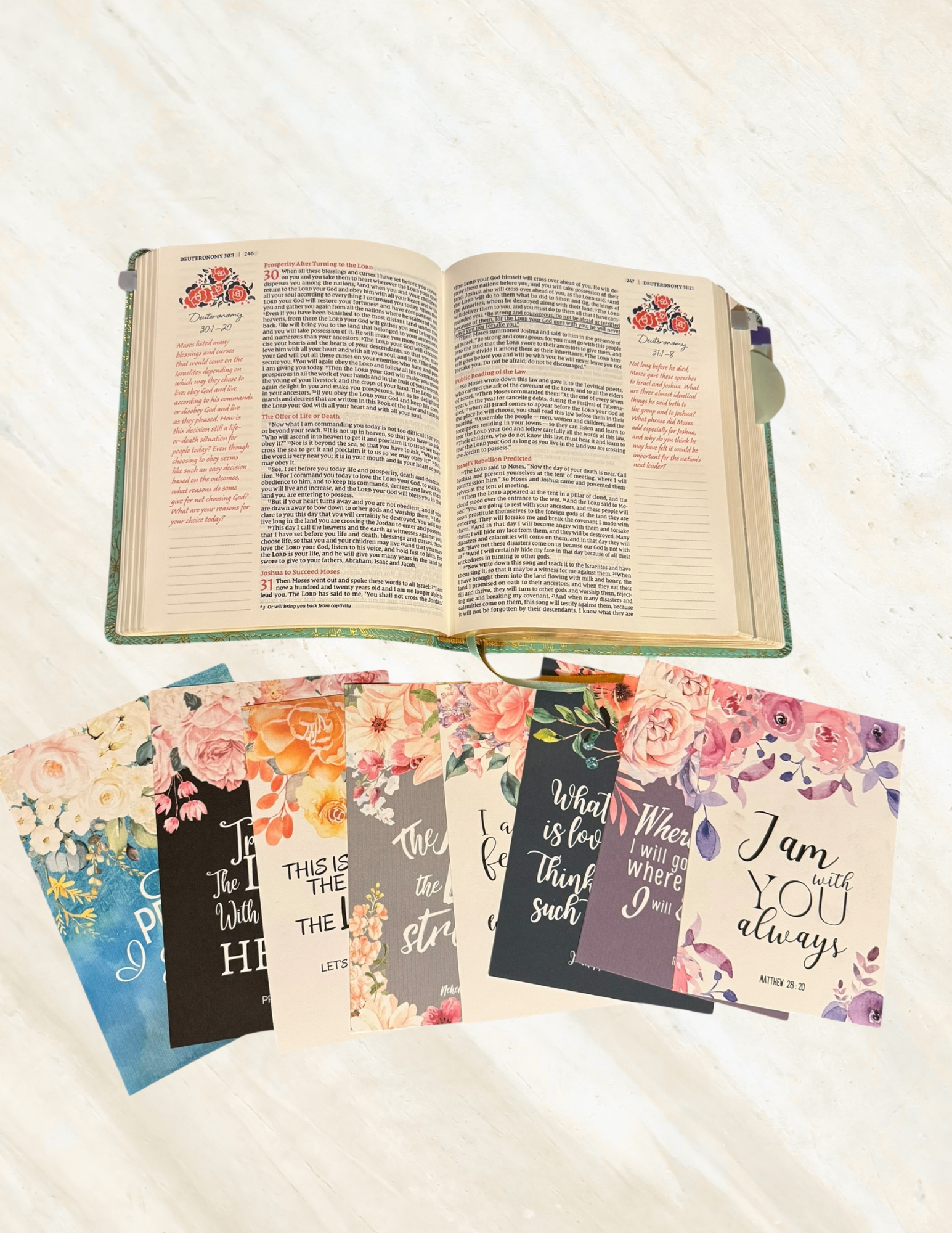 Bible Tip-In Set (8 Pack) | Scripture Anchors for Real-Life Faith