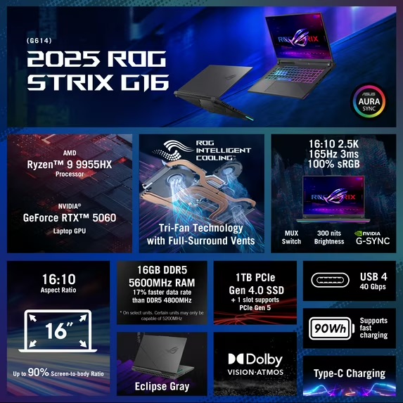 2025 ROG StrIX G16