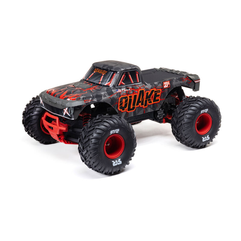 QUAKE 223S DSC 2WD RTR Brushless Monster Truck, Red