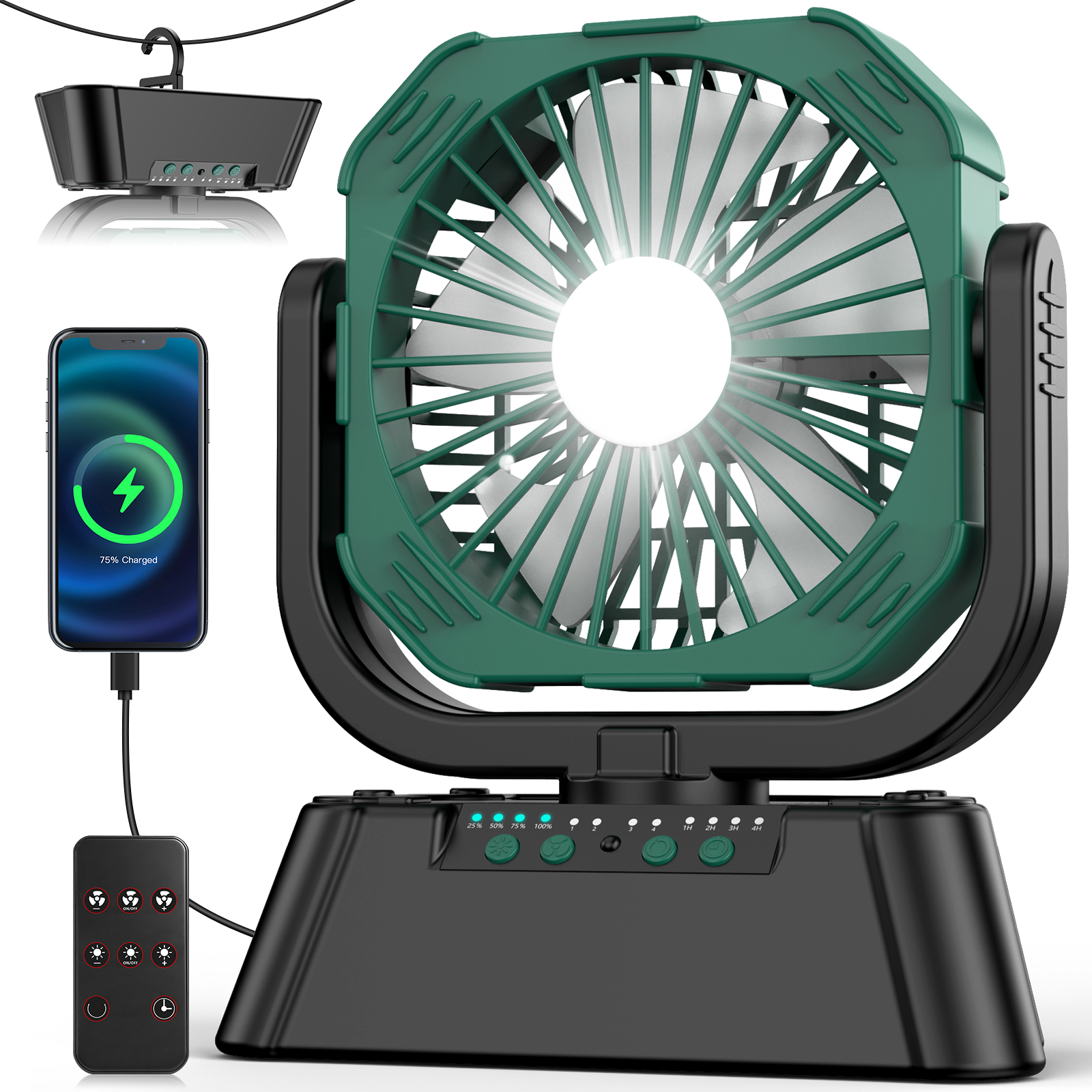 20000mAh Portable Camping Fan