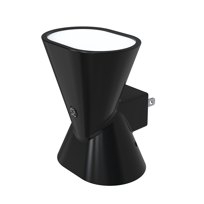 LED night light with switchable color temperature (3000K/5000K).