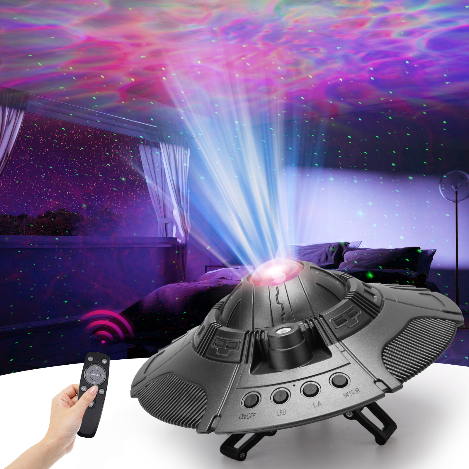UFO starry sky projection light