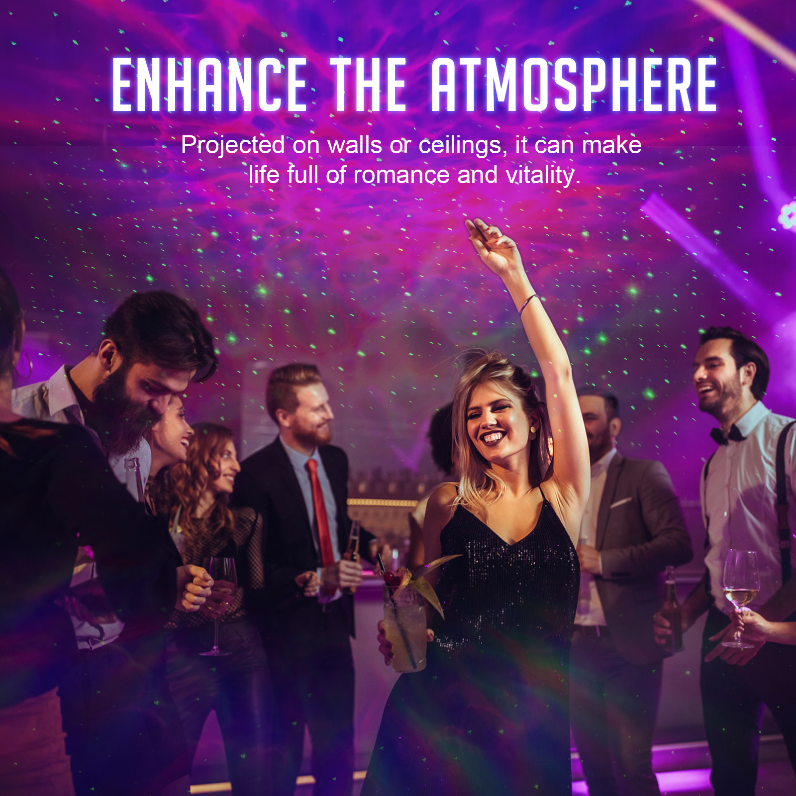 UFO starry sky projection light