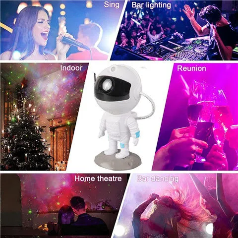 Astronaut Galaxy Projector with Nebula, Star Projector Ceiling LED Lamp with 8 Modes Astronaut Starry Night Light with Remote Kids Projector Gift for Boys Adults for Bedroom, Birthdays