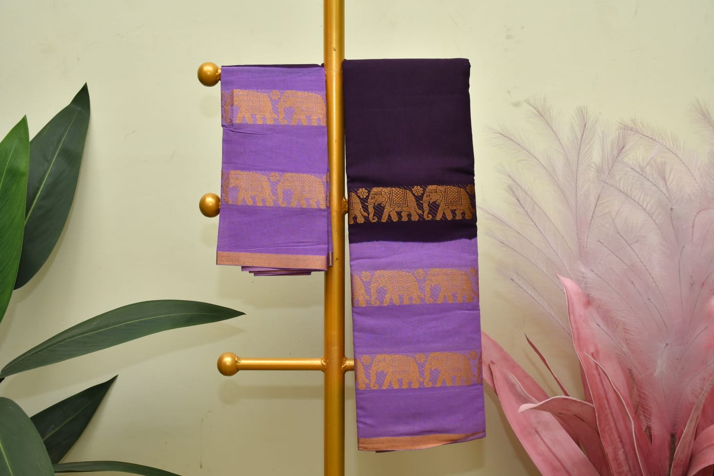 Purple Sungudi Saree