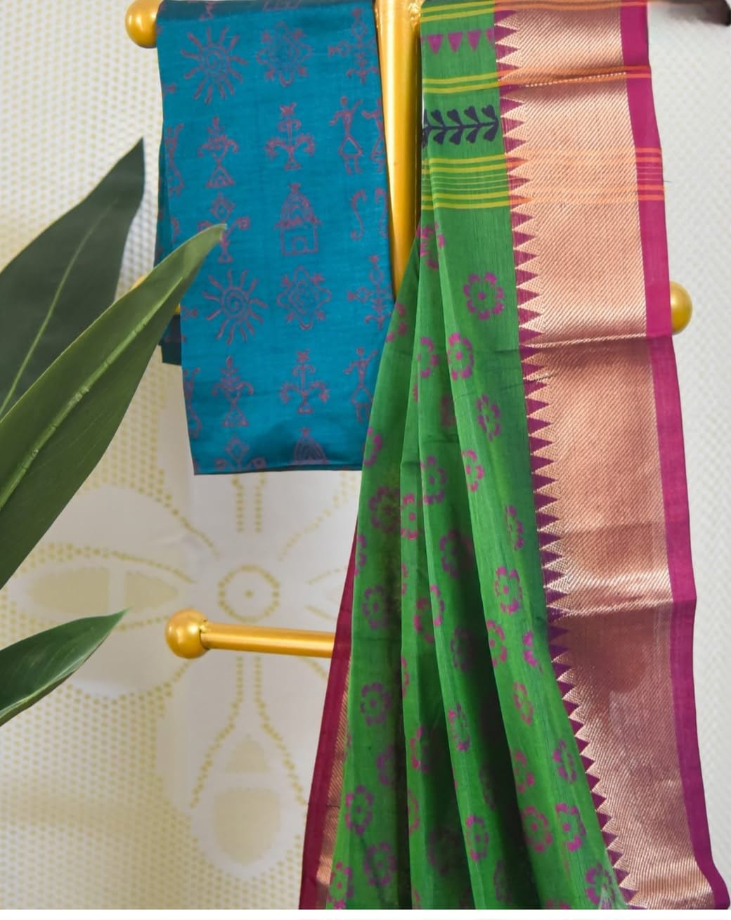Elegant Green Sungudi Saree