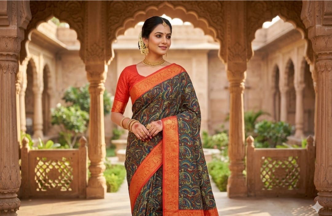 Elegant Traditional Handloom Silk Saree