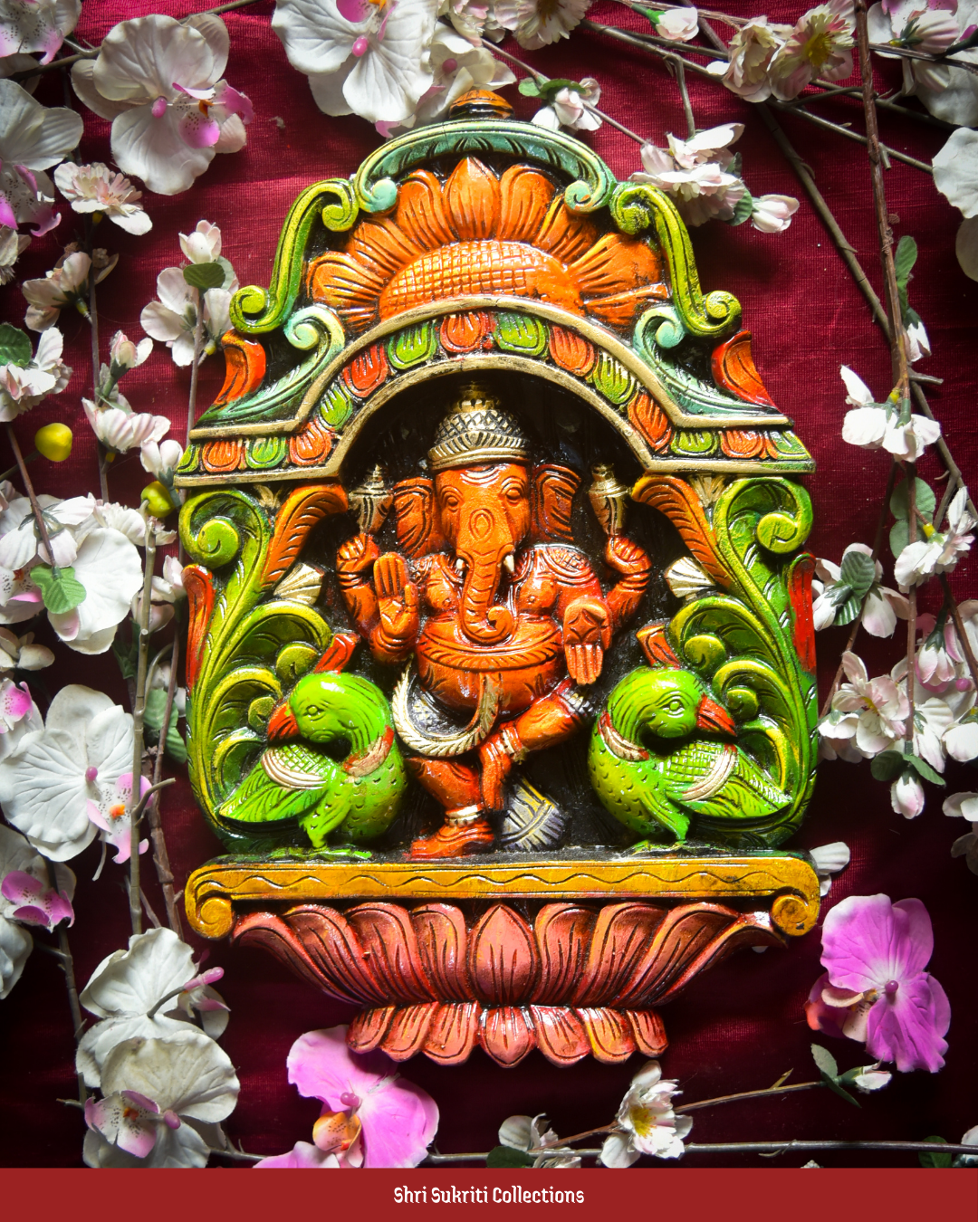 Handcrafted Wooden Ganesha Wall Hanging