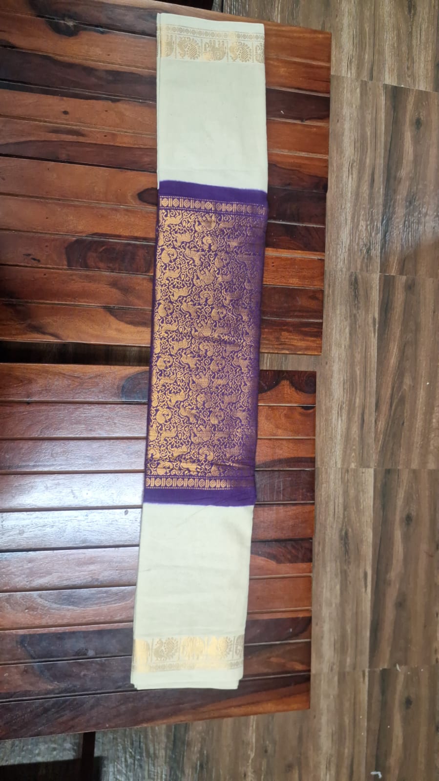 Traditional Kerala Kasavu Saree