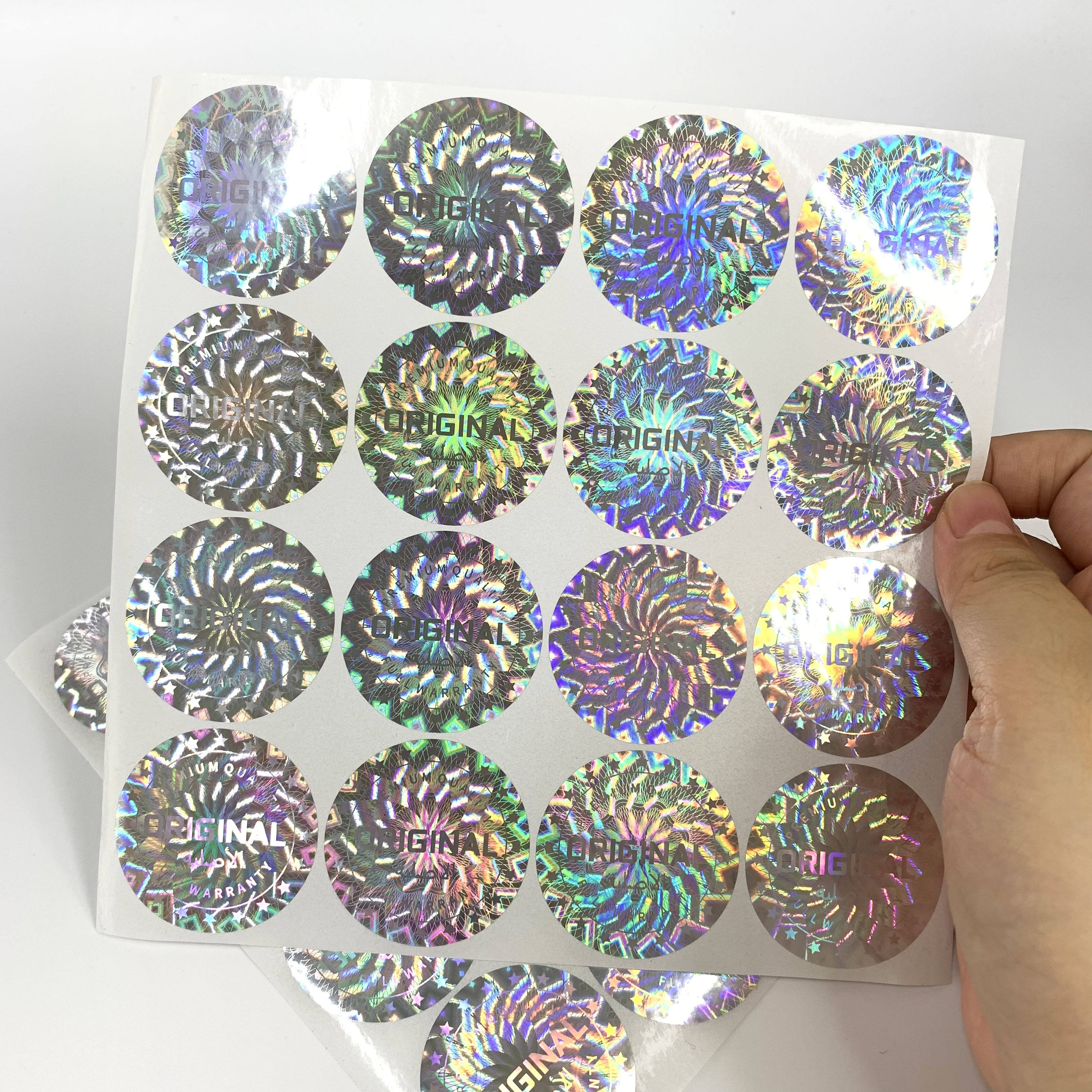 Round Holographic Stickers