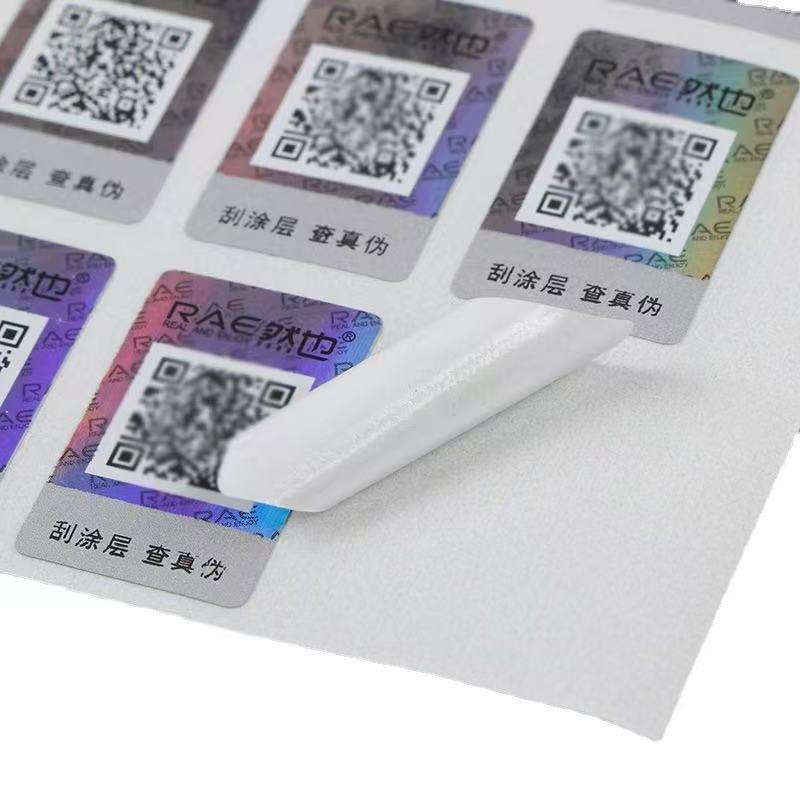 Holographic Security QR Stickers