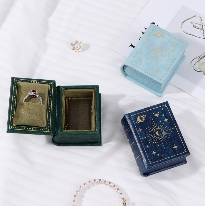 Book-Shaped Jewelry Gift Box
