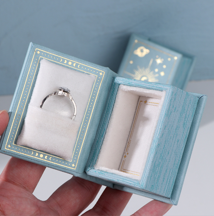 Book-Shaped Jewelry Gift Box