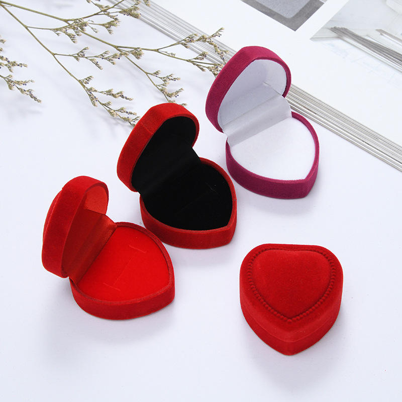 Heart-Shaped Ring Box with Elegant Ring