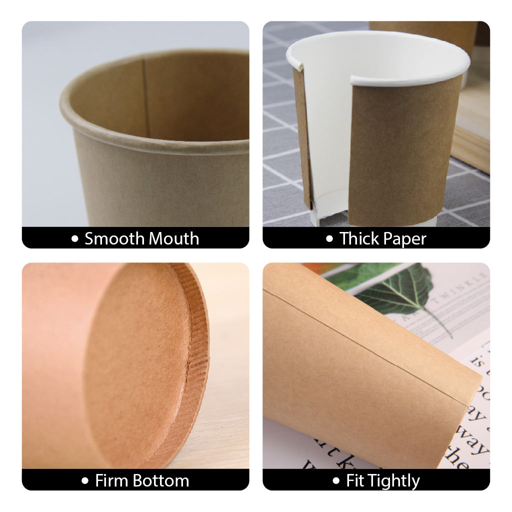 Kraft Paper Disposable Cups