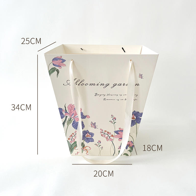 Stylish drawstring paper bag