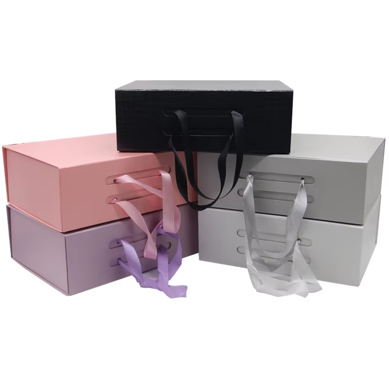  Magnetic Pink Black Packaging Gift Box