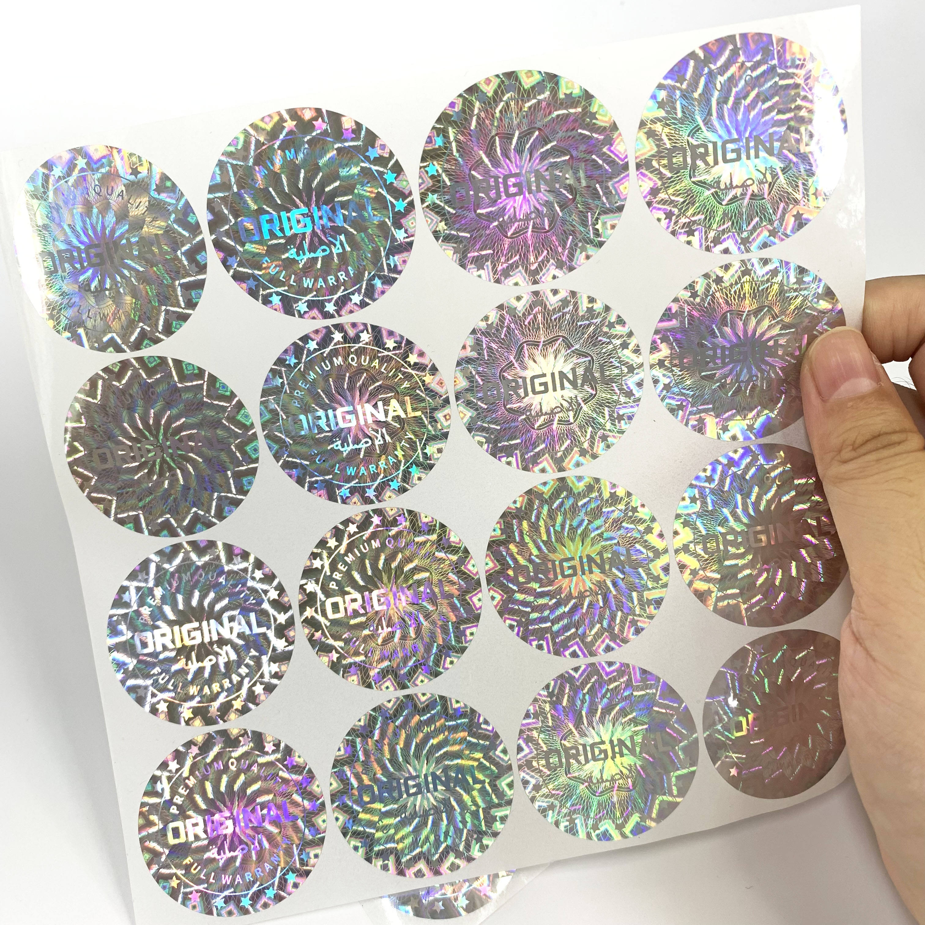Round Holographic Stickers