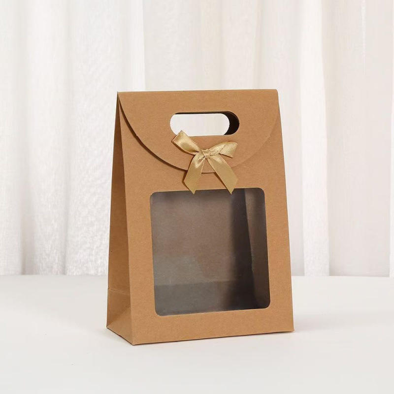 Kraft Paper Gift Bag with Window