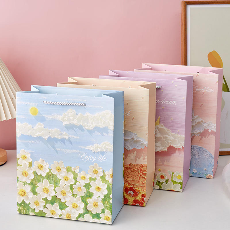 Floral Paper Gift Bag 