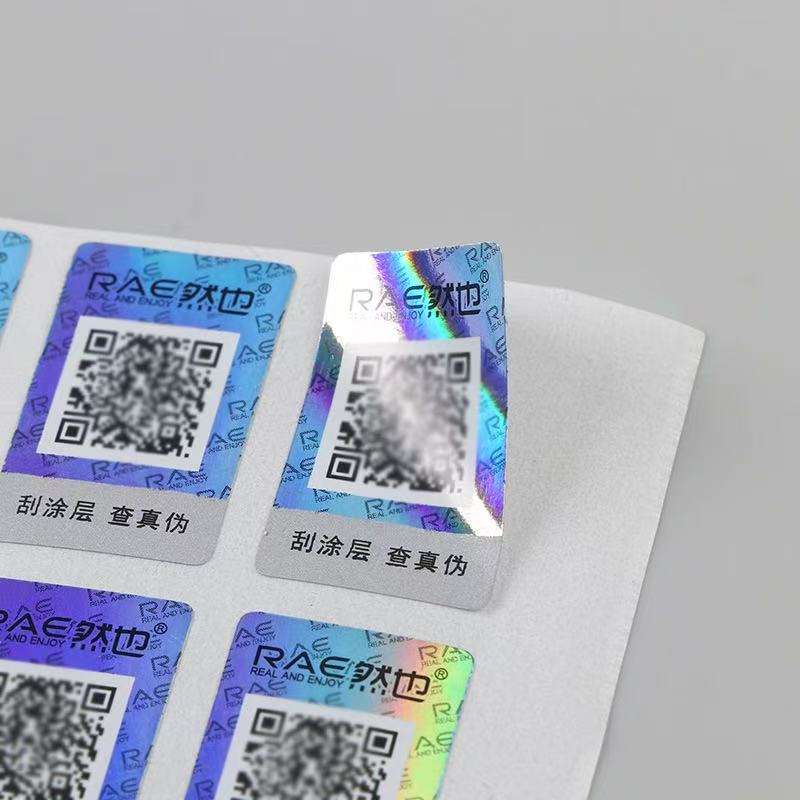 Holographic Security QR Stickers
