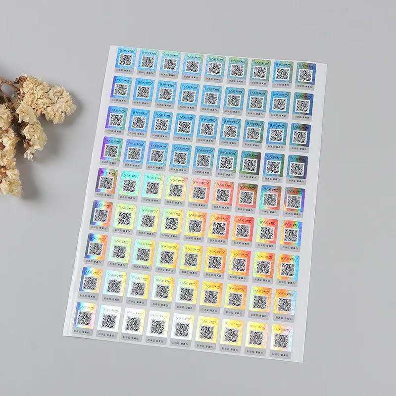 Holographic Security QR Stickers