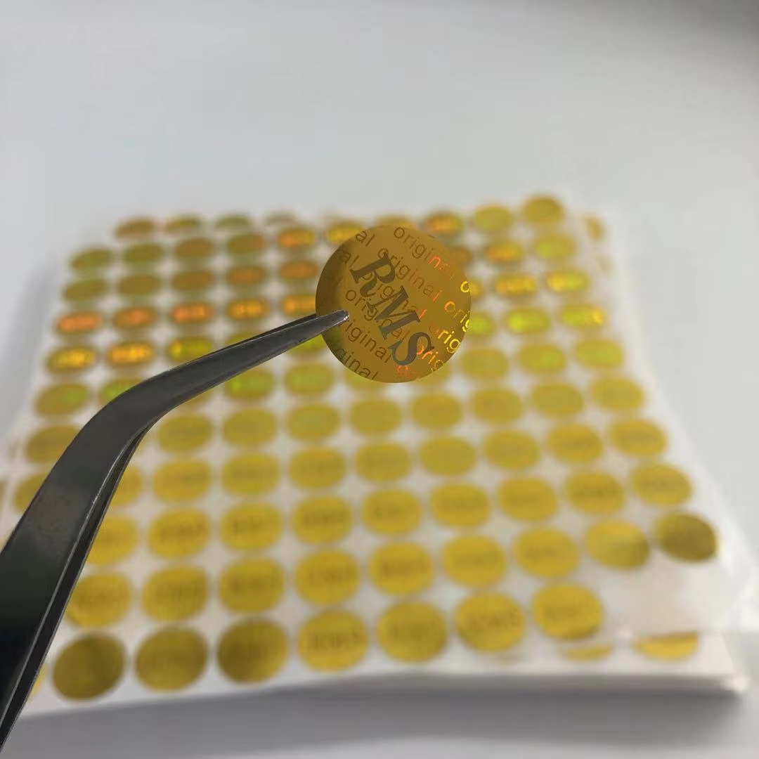 Gold Holographic Security Stickers
