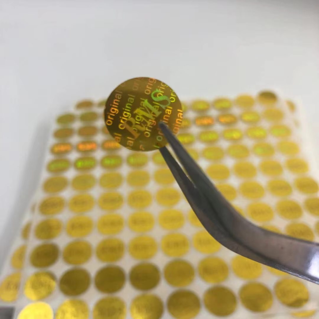 Gold Holographic Security Stickers