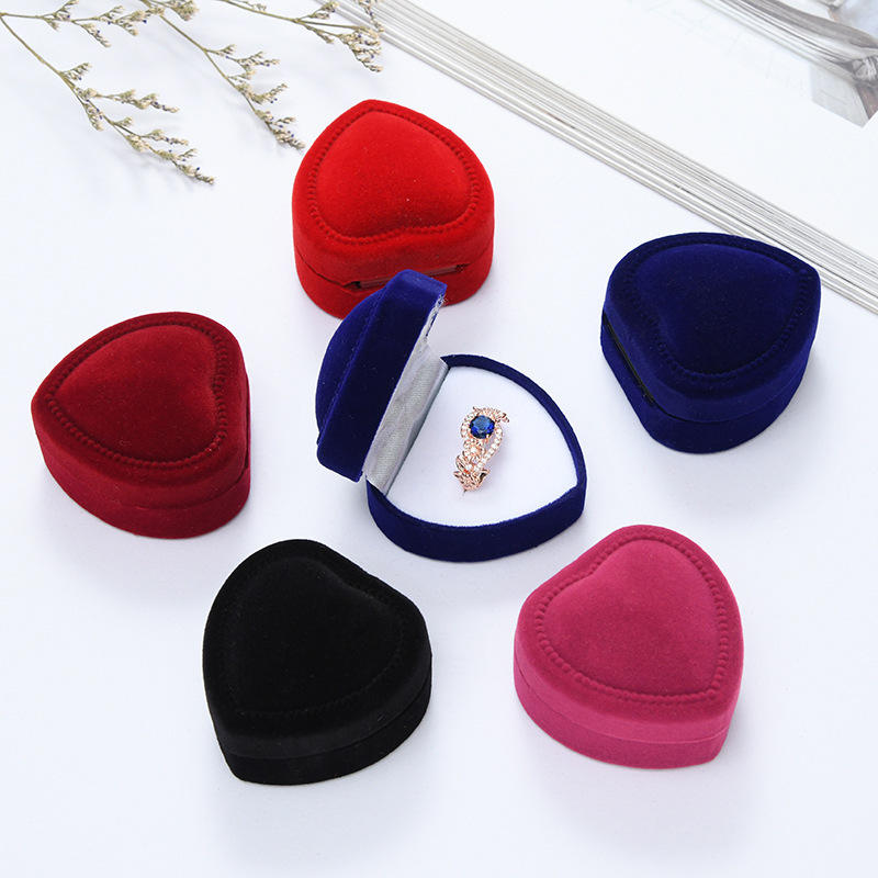 Heart-Shaped Ring Box with Elegant Ring