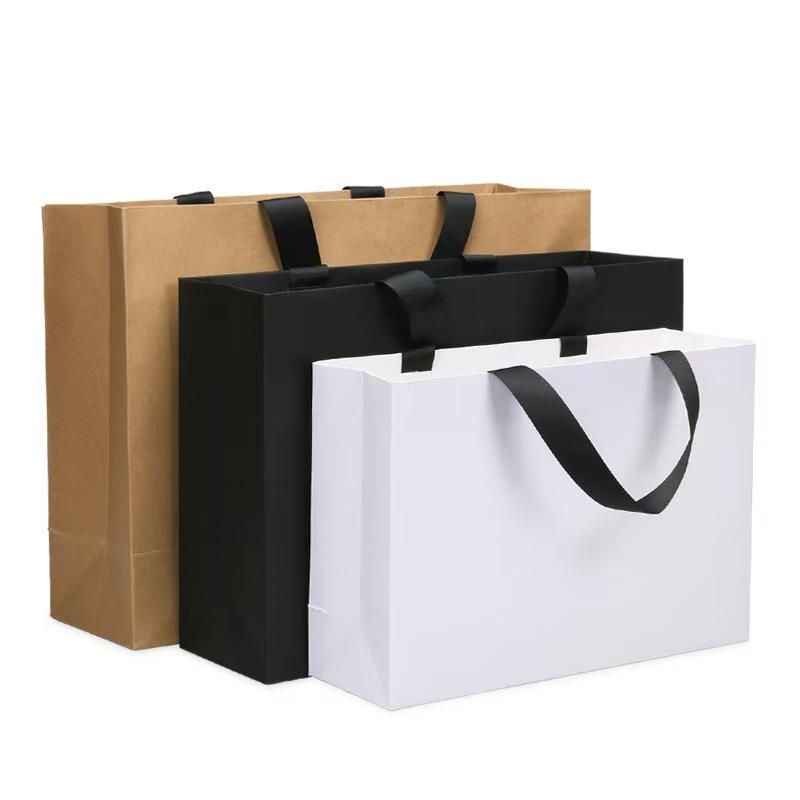 Custom Glossy Kraft Shopping Bag 