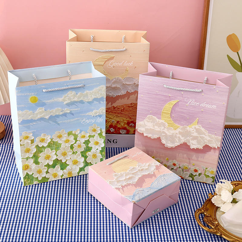 Floral Paper Gift Bag 