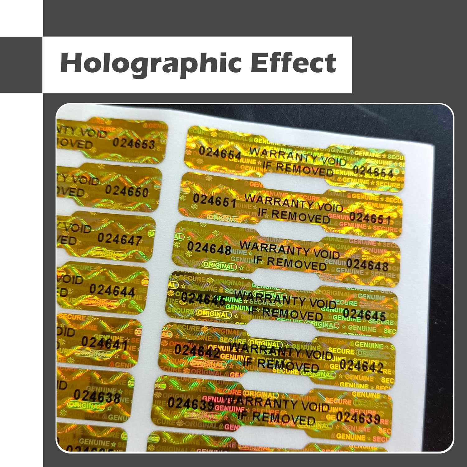 Custom Tamper-proof Honeycomb Holographic Stickers