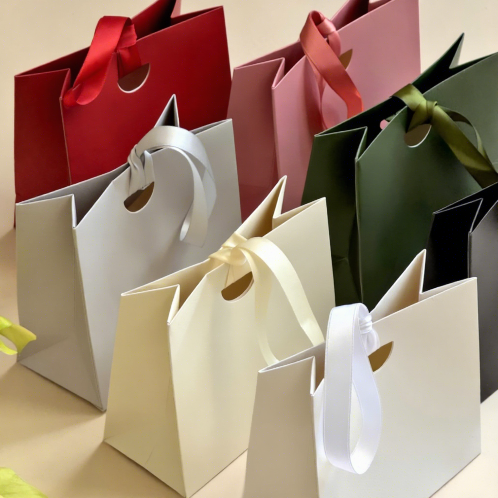 Recycled Kraft Paper Bag with Zipper for Solid Color