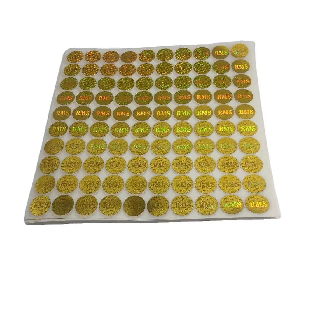 Gold Holographic Security Stickers