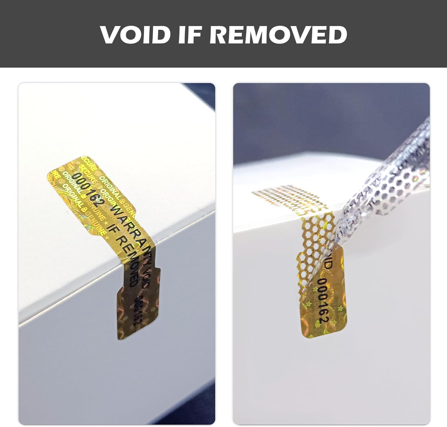 Custom Tamper-proof Honeycomb Holographic Stickers