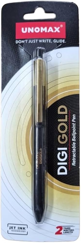 UNOMAX Digi Gold Retractable Ballpoint Pen