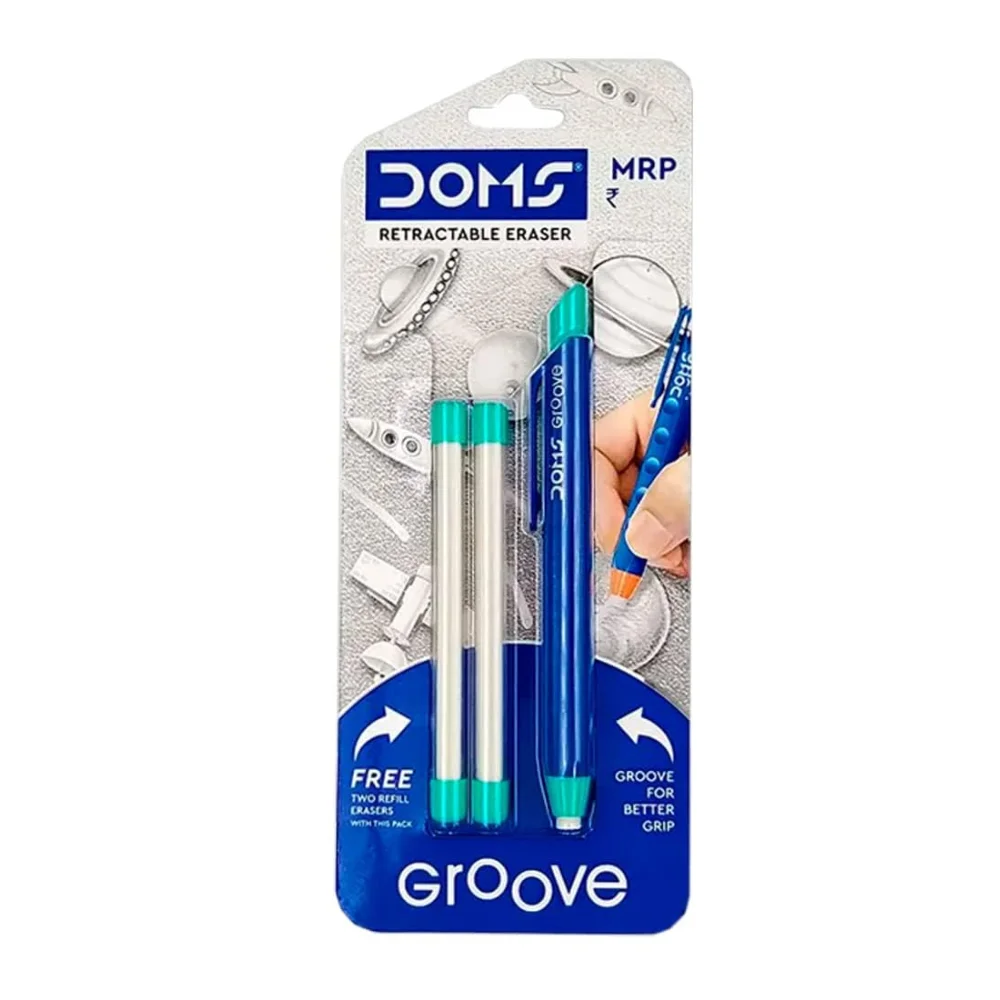 Doms Retractable Eraser Groove