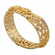 Gold Filigree Bangle