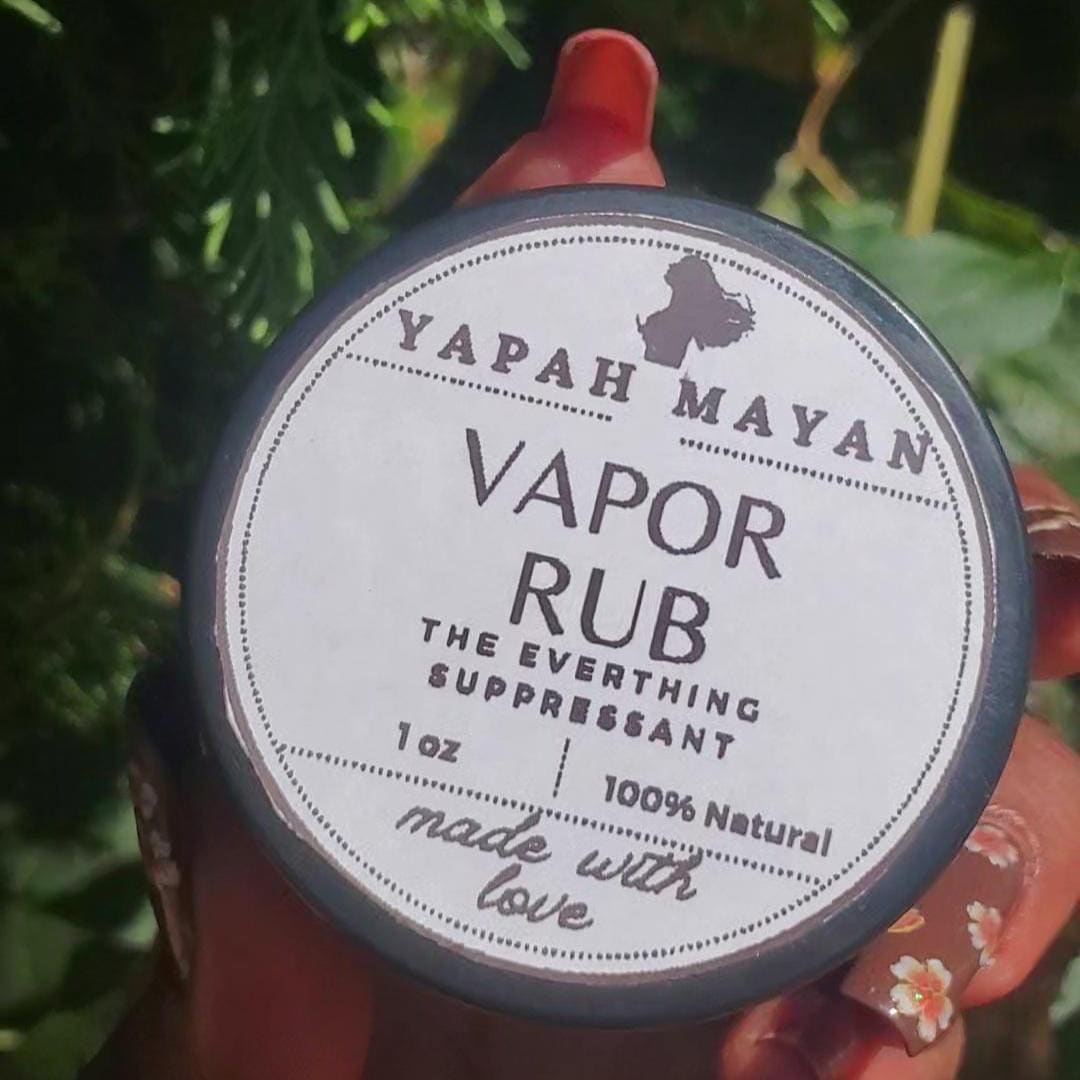 Mayan's Vapor Rub | All natural, no petroleum, very potent! Chest rub | infused with essential oils for Congestion relief, Breathe easy!