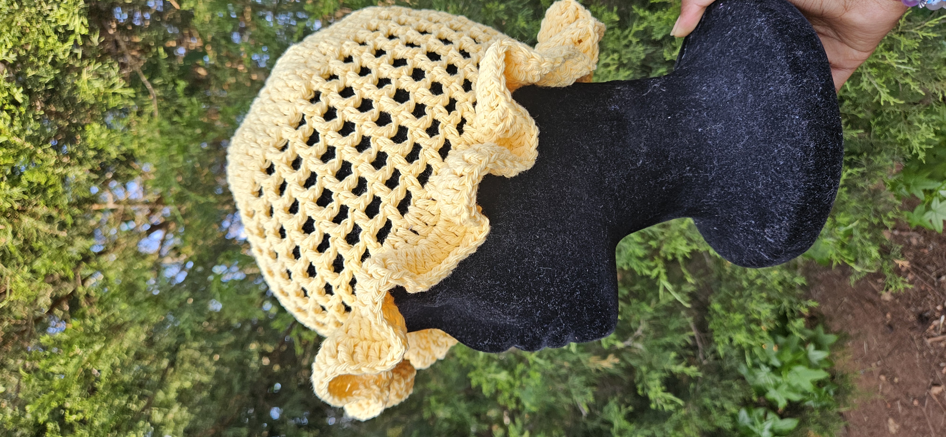 Wavy Ruffle Bucket Hat - Yellow