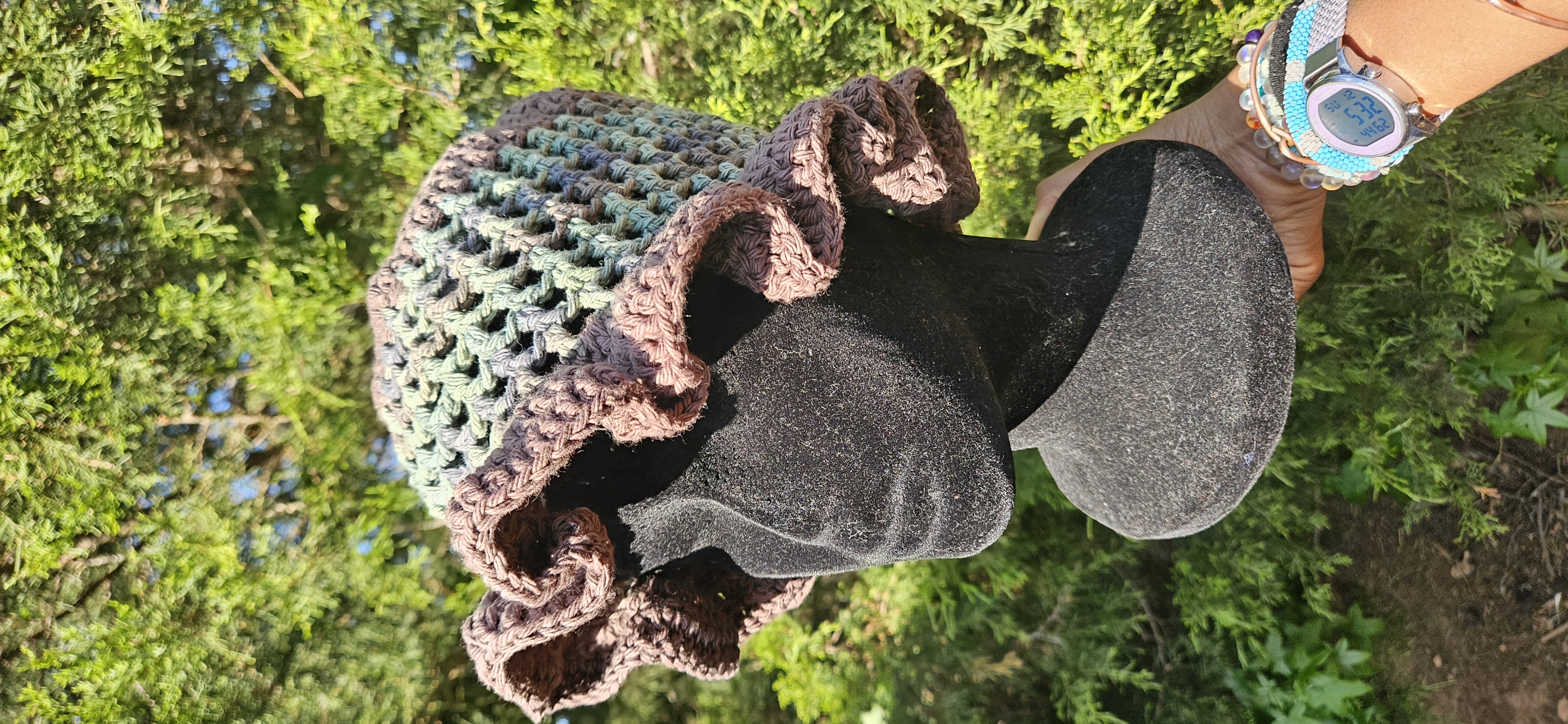 Wavy Ruffle Bucket Hat - Camo Multicolor 2