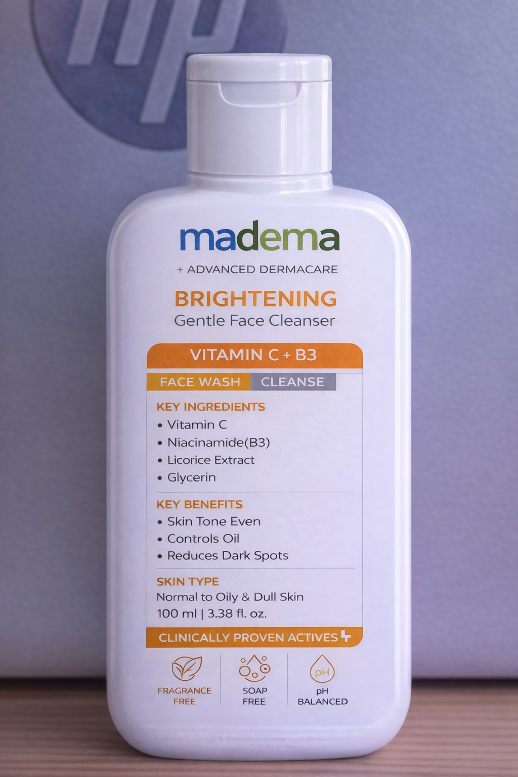 Madema Brightening Gentle Face Cleanser
