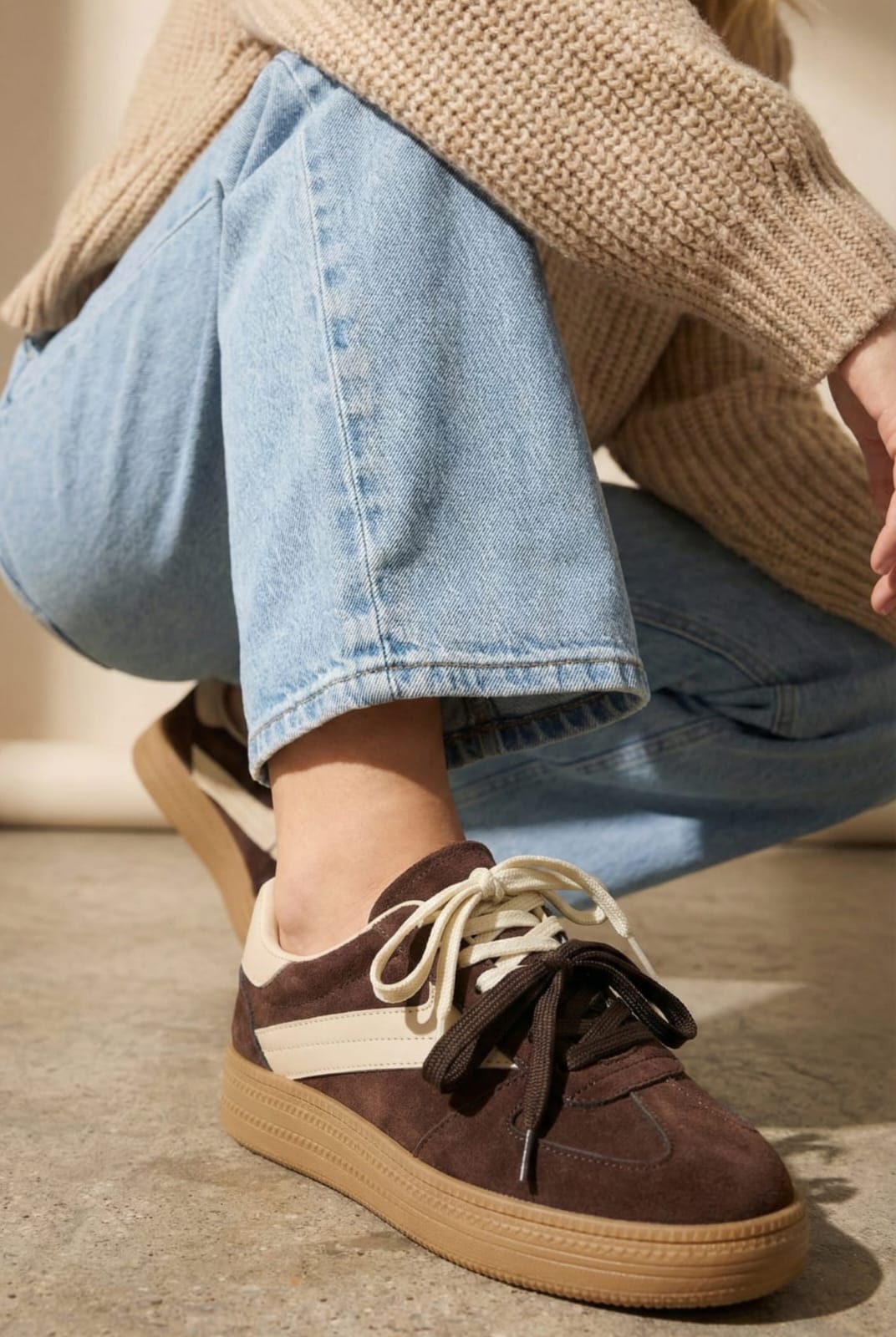 Çift Bağcıklı Kadın Sneaker