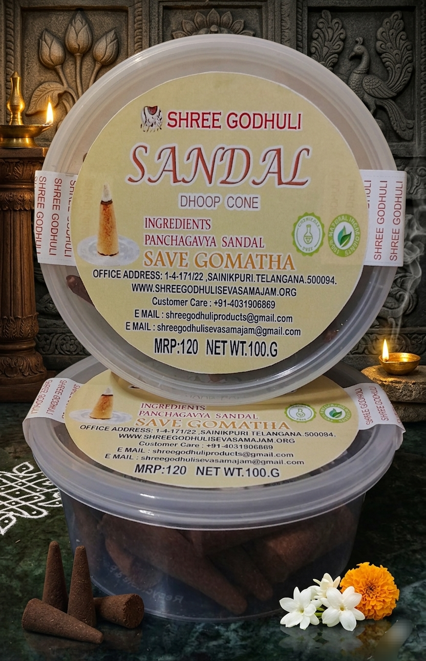 Sandal Dhoop Cone