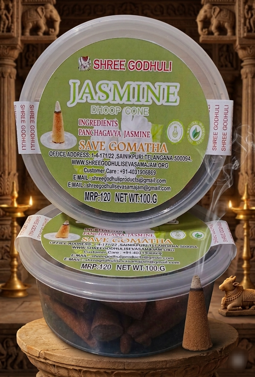 Jasmine Dhoop Cone 100.G