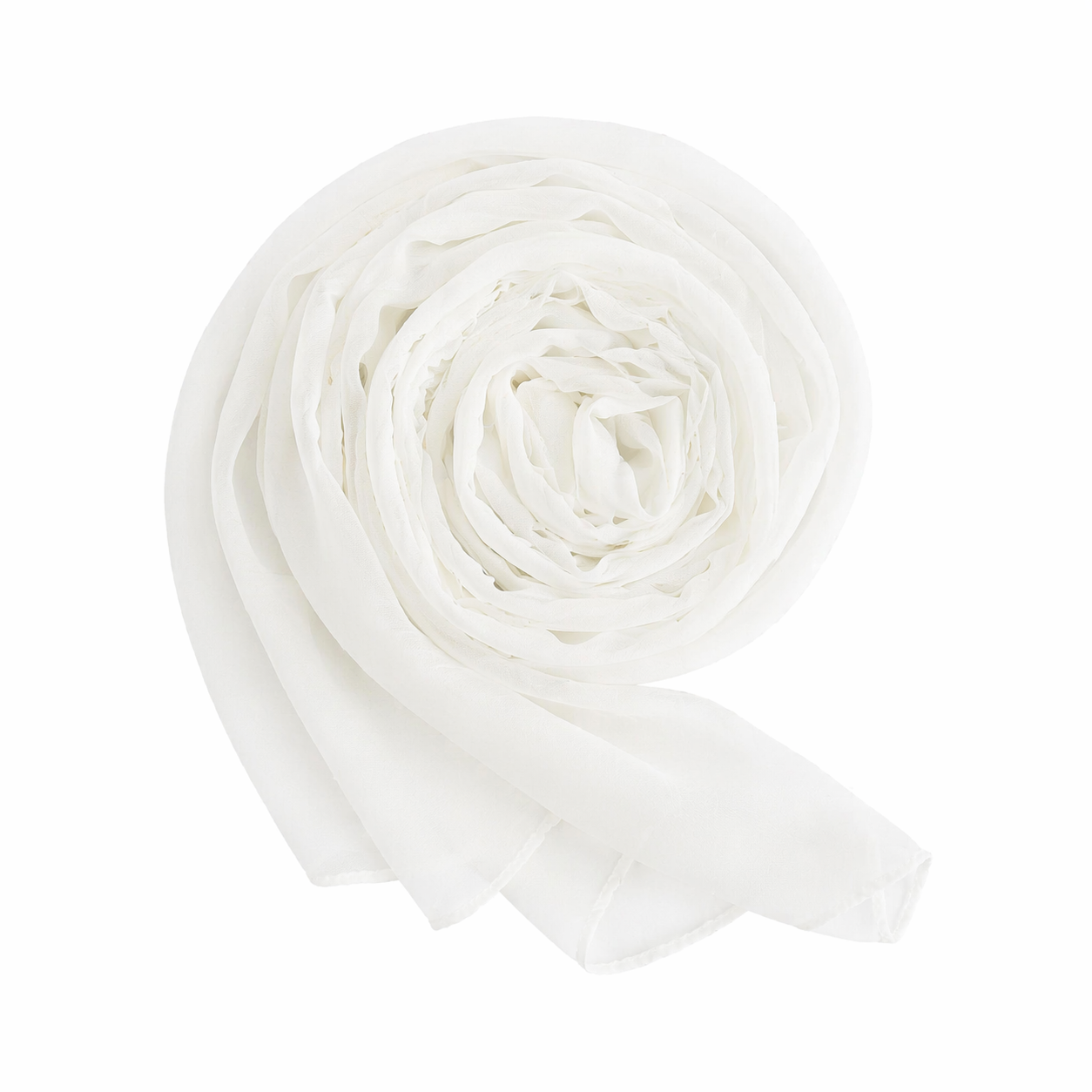 Dubai Cherry White Hijab – Premium Soft Wrap